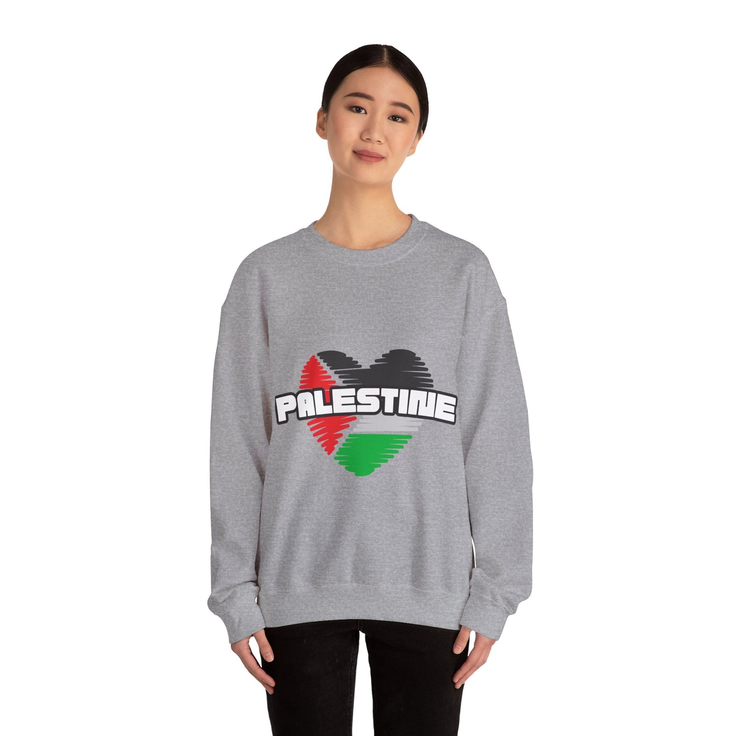 Unisex Heavy Blend™ Crewneck Sweatshirt- palatine heart