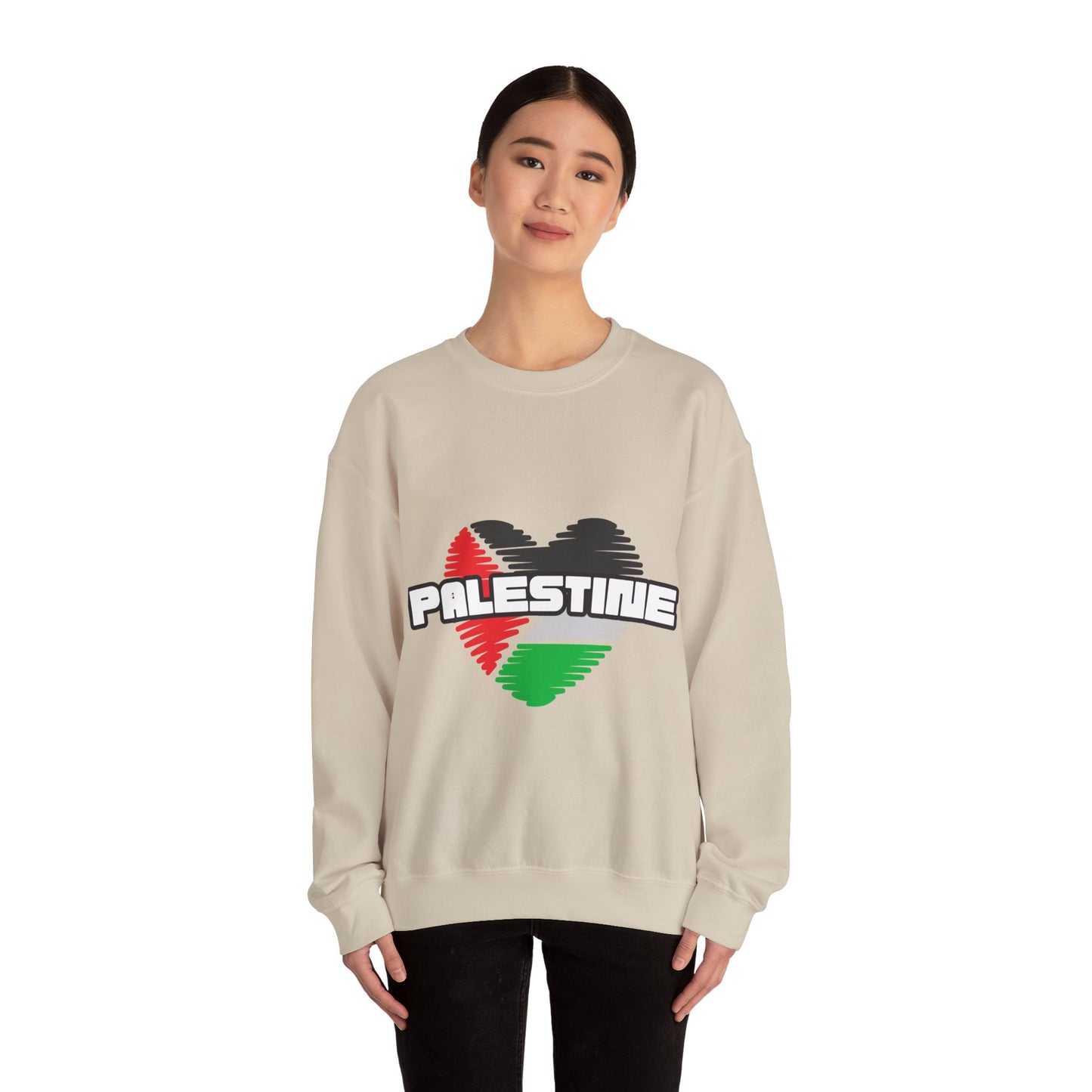 Unisex Heavy Blend™ Crewneck Sweatshirt- palatine heart