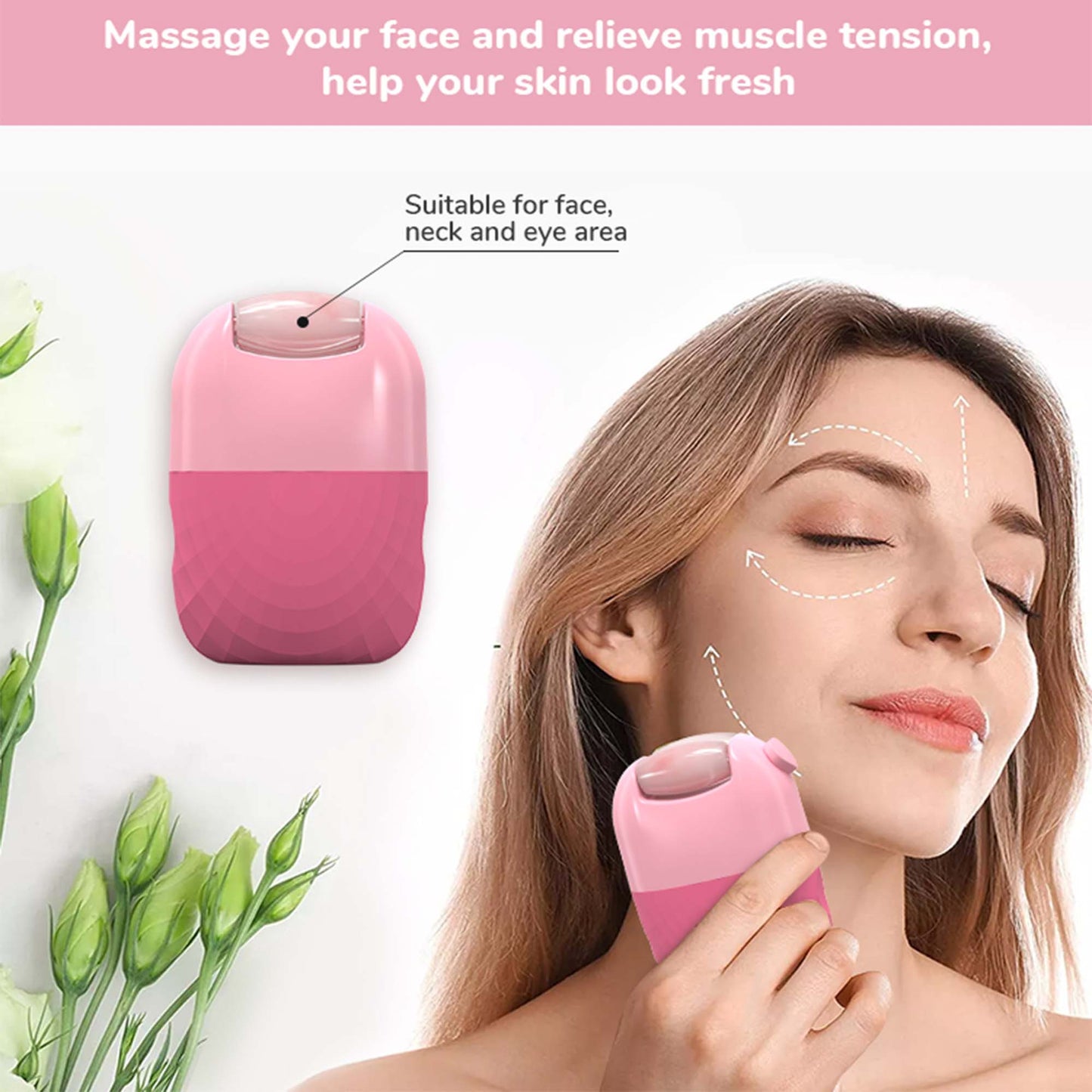 Ice Roller for Face and Neck | Silicon Reusable Facial Ice Mold